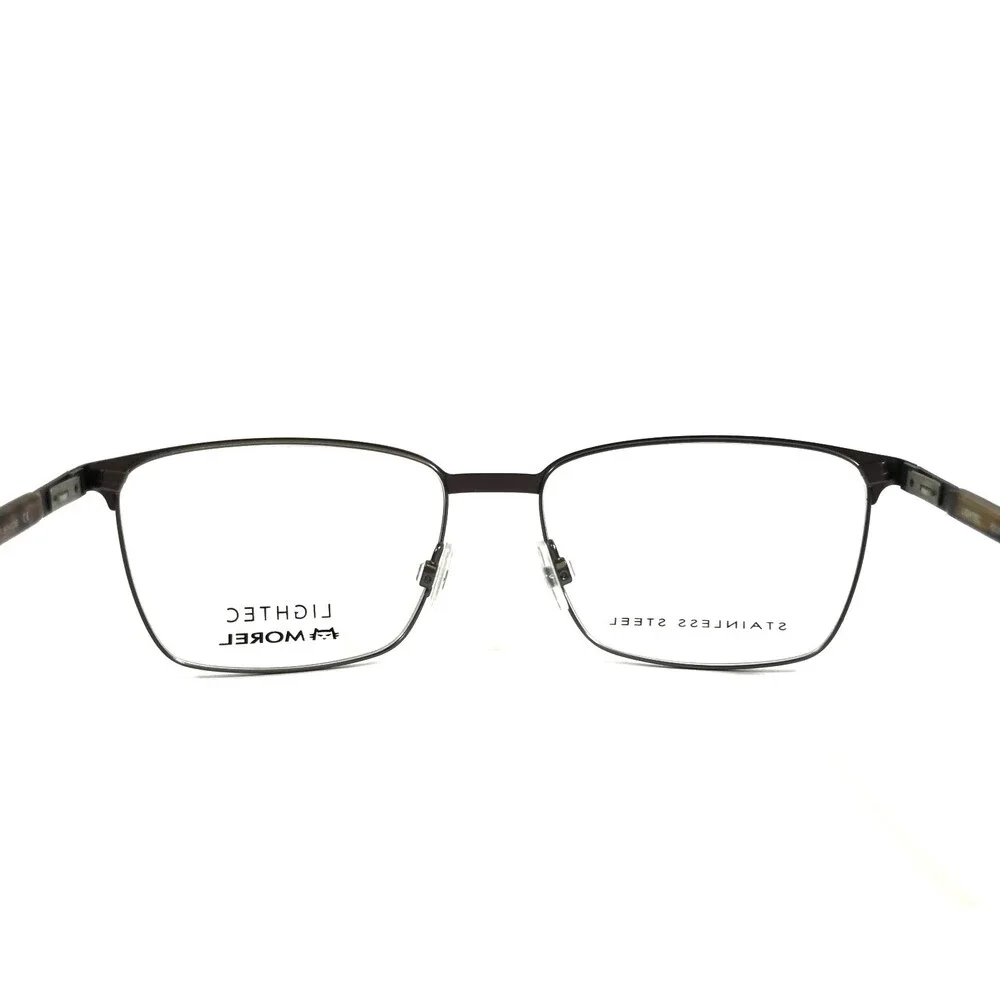 Lightec by Morel Eyeglasses Frames 8238L GN0631 Dark Matte Gray 55-16-145